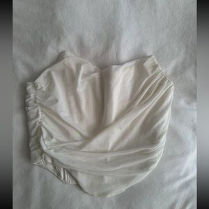 Elegant White Corset Top